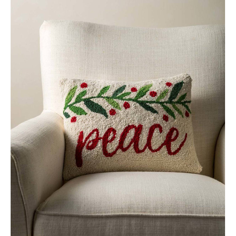 The Holiday Aisle® Eugene Floral Wool Throw Pillow Wayfair